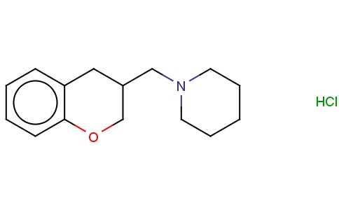 PIPERIDINE, 1-((3,4-DIHYDRO-2H-1-BENZOPYRAN-3-YL)METHYL)-, HYDROCHLORI DE